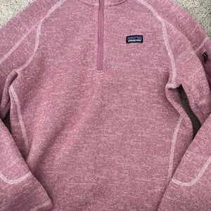Patagonia Girl’s XL 14 Quarter Zip Fleece in Dusty Rose